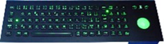 MT-A400CTB-NK-BL-BT Металлическая клавиатура под черный титан