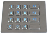 MT-A120NK-BL Антивандальная металлическая клавиатура с защитой ip65