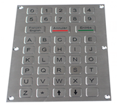 MT-B100NK-43 Антивандальная металлическая клавиатура с защитой ip65