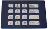 MT-B120NK-AC-BL-BT Антивандальная металлическая клавиатура с защитой ip65